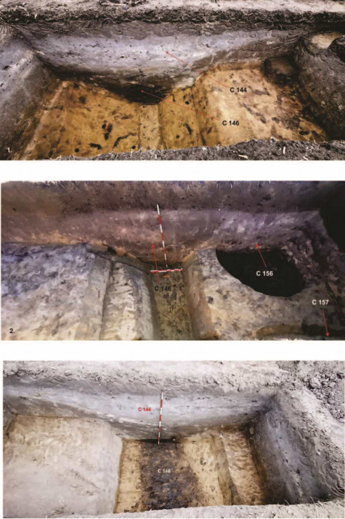 Pl. 1. Fig. 1. Secțiunea XXVIII, fig. 2. Secțiunea XXX, fig. 3. Secțiunea XXIX.